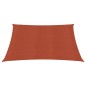 Para-sol estilo vela 160 g/m² 2,5x3 m PEAD terracota