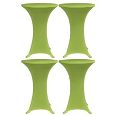 Capa extensível para mesa 4 pcs 60 cm verde