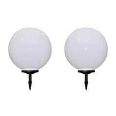 Candeeiros de exterior 2 pcs LED 50 cm com estacas de enterrar