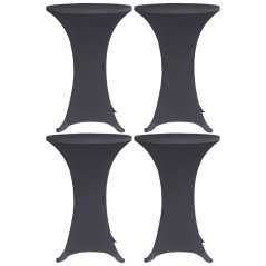 Capa extensível para mesa 4 pcs 70 cm antracite