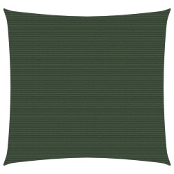 Para-sol estilo vela 160 g/m² 2,5x2,5 m PEAD verde-escuro