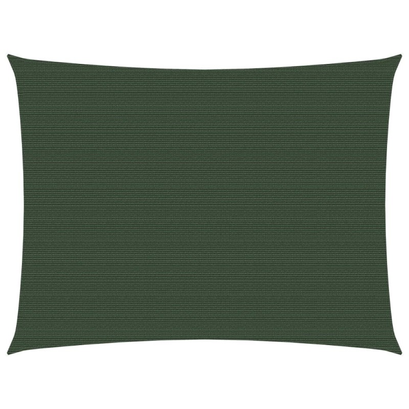 Para-sol estilo vela 160 g/m² 2,5x3 m PEAD verde-escuro-Guarda-sóis e telas de varanda-Home Retail