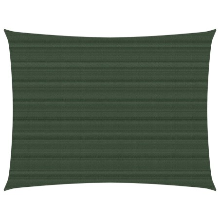 Para-sol estilo vela 160 g/m² 2,5x3 m PEAD verde-escuro