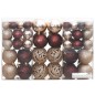 Enfeites de Natal 100 pcs 3 / 4 / 6 cm champanhe e castanho