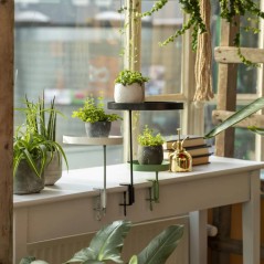 Esschert Design Tabuleiro para plantas redondo com braçadeira S ver...