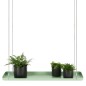 Esschert Design Tabuleiro para plantas suspenso retangular L verde