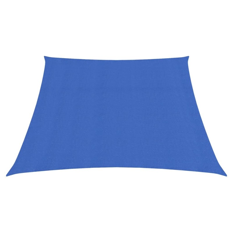 Para-sol estilo vela 160 g/m² 3/4x2 m PEAD azul-Guarda-sóis e telas de varanda-Home Retail