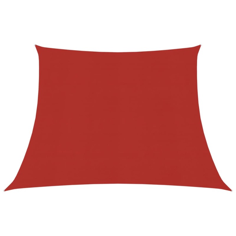 Para-sol estilo vela 160 g/m² 3/4x2 m PEAD vermelho-Guarda-sóis e telas de varanda-Home Retail