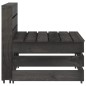 5 pcs conjunto lounge de jardim pinho impregnado cinzento