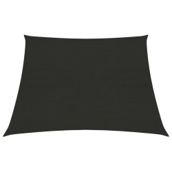 Para-sol estilo vela 160 g/m² 3/4x2 m PEAD preto