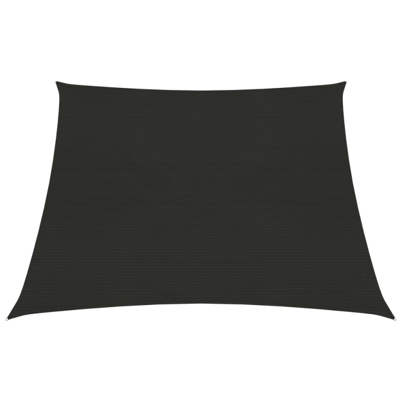 Para-sol estilo vela 160 g/m² 3/4x2 m PEAD preto-Guarda-sóis e telas de varanda-Home Retail