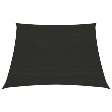 Para-sol estilo vela 160 g/m² 3/4x2 m PEAD preto