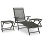 9 pcs conjunto lounge de jardim preto e antracite