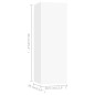 Móveis de TV 4 pcs 30,5x30x90 cm derivados de madeira branco