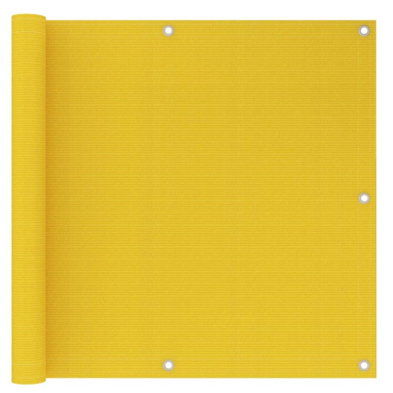 Tela de varanda 90x500 cm PEAD amarelo-Guarda-sóis e telas de varanda-Home Retail