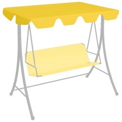 Toldo suplente baloiço jardim 188/168x145/110 cm amarelo