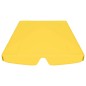 Toldo suplente baloiço jardim 188/168x145/110 cm amarelo