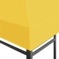 Cobertura de gazebo 270 g/m² 3x3 m amarelo