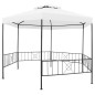 Gazebo de jardim 323x275x265 cm 180 g/m² branco