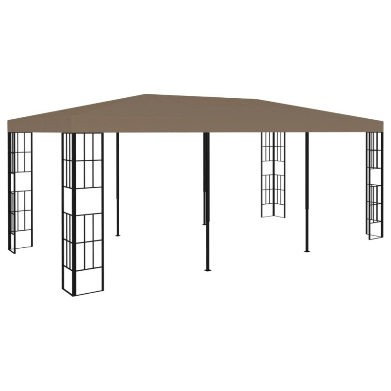 Gazebo 6x3 m cinzento-acastanhado-Toldos e gazebos-Home Retail