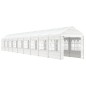 Gazebo com telhado 20,07x2,28x2,69 m polietileno branco