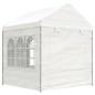 Gazebo com telhado 20,07x2,28x2,69 m polietileno branco