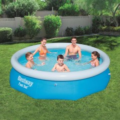 Bestway Fast Set Piscina insuflável redonda 305x76 cm 57266