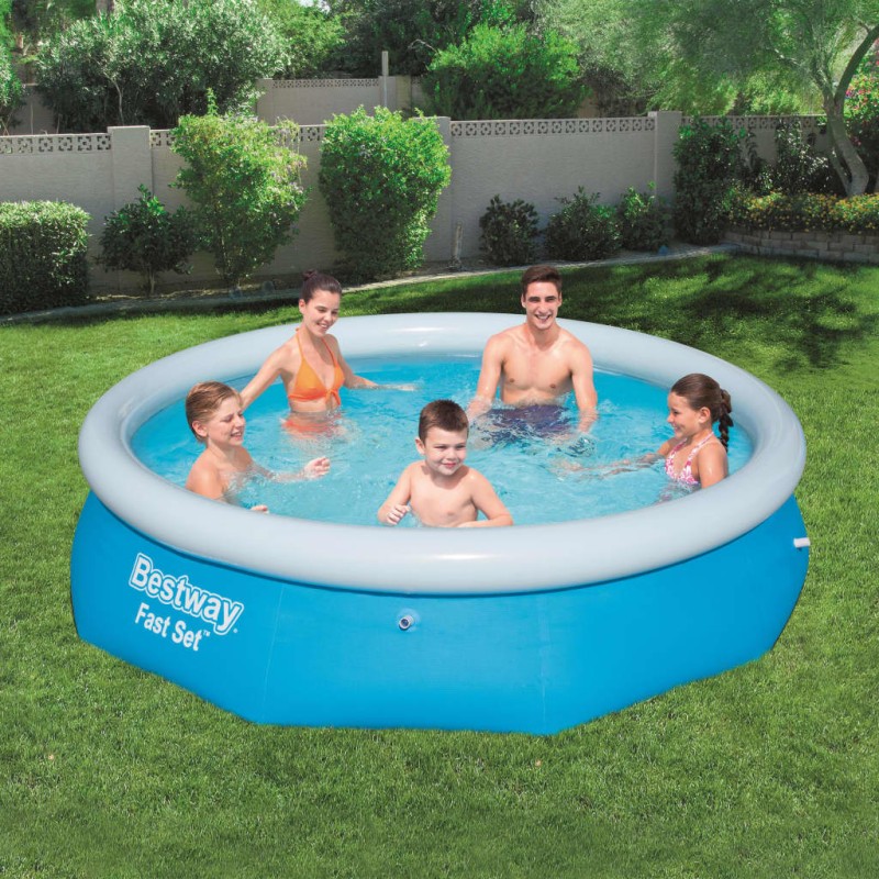 Bestway Fast Set Piscina insuflável redonda 305x76 cm 57266-Piscinas-Home Retail