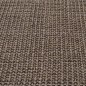 Tapete de sisal para poste arranhador 66x150 cm castanho