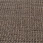 Tapete de sisal para poste arranhador 80x150 cm castanho