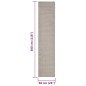 Tapete de sisal para poste arranhador 66x300 cm cor areia