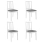 5 pcs conjunto de jantar MDF branco