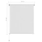 Estore de rolo para exterior PEAD 60x140 cm branco