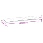 Almofadões p/ banco de jardim 2 pcs 150x50x7 cm tecido rosa