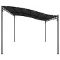 Toldo 4x3 m 180 g/m² tecido e aço antracite