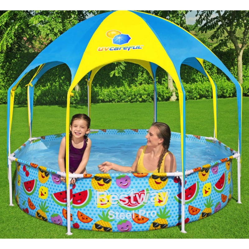 Bestway Piscina acima do solo infantil Steel Pro UV Careful 244x51 cm-Piscinas-Home Retail