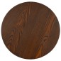 Mesa bistrô 40 cm MDF castanho-escuro