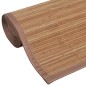 Tapete retangular bambu 80 x 300 cm castanho