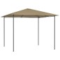 Gazebo 3x3x2,6 m 160 g/m² cinzento-acastanhado