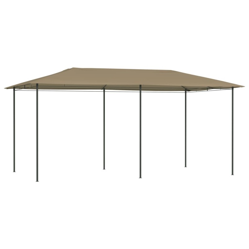 Gazebo 2,98x5,3x2,59 m 160 g/m² cinzento-acastanhado-Toldos e gazebos-Home Retail