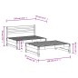 2 pcs conjunto lounge de jardim madeira de pinho maciça cinza