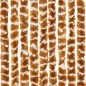 Cortina anti-insetos 56x185 cm chenille ocre e branco