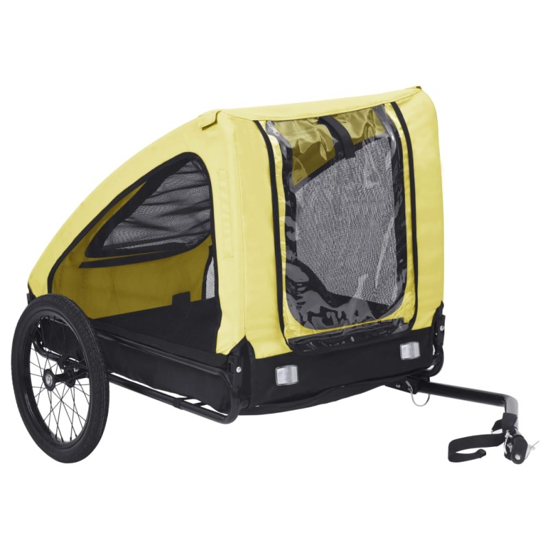 Reboque bicicleta p/ animais amarelo e preto-Carrinhos para animais-Home Retail