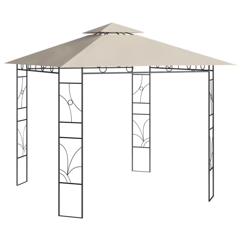 Gazebo 3x3x2,7 m 160 g/m² cor creme-Toldos e gazebos-Home Retail