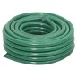 VidaXL Mangueira de jardim com conjunto de encaixe 0,9" 50 m PVC verde