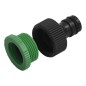 VidaXL Mangueira de jardim com conjunto de encaixe 0,9" 50 m PVC verde