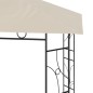 Gazebo 3x3x2,7 m 160 g/m² cor creme