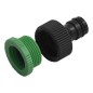 VidaXL Mangueira de jardim conjunto de encaixe 0,75" 100 m PVC verde