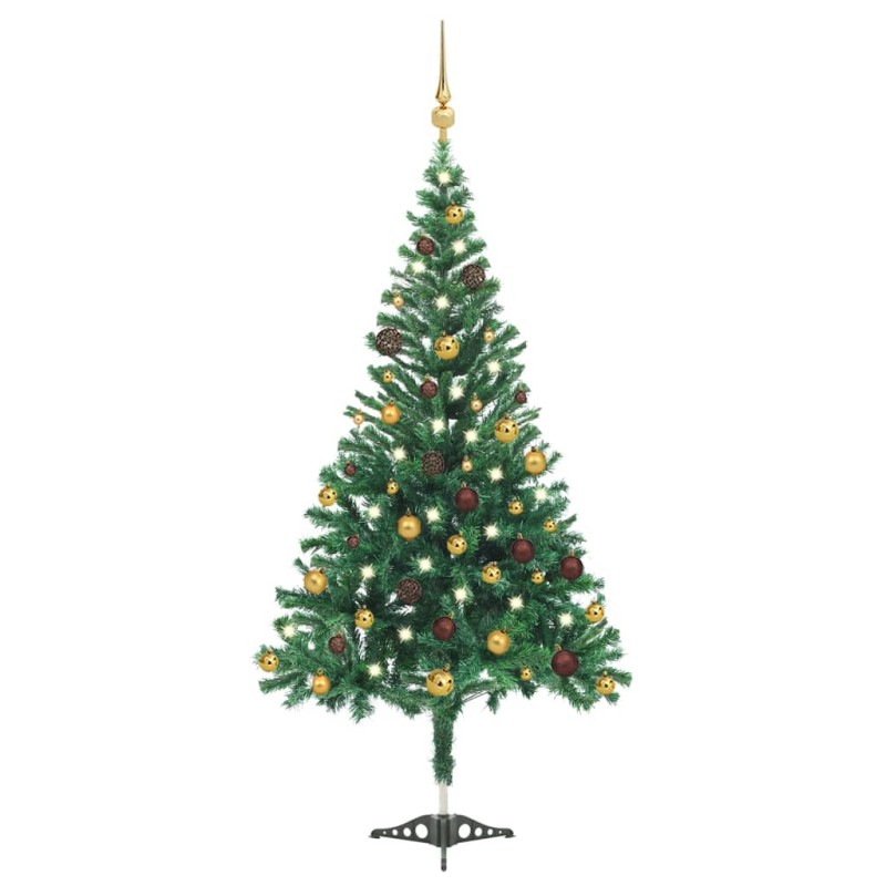 Árvore de Natal artificial pré-iluminada c/ bolas 910 ramos-Árvores de Natal-Home Retail