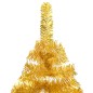 Árvore Natal artificial pré-iluminada c/bolas 120cm PET dourado